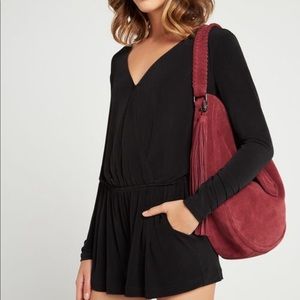 BCBGeneration Suede Tassel Hobo